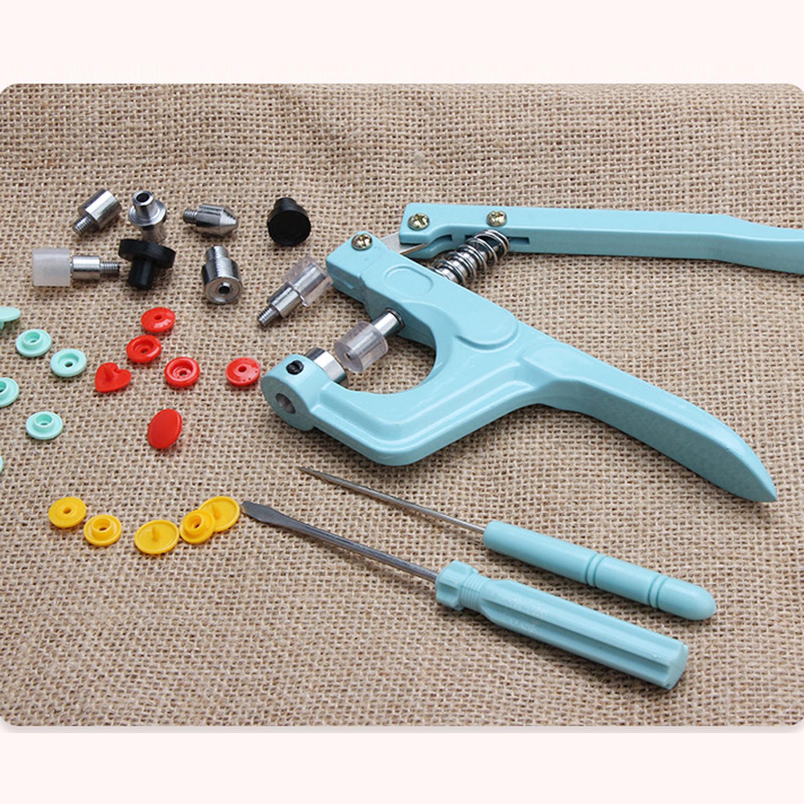 Plastic and Metal Snap Buttons with Snaps Pliers Set,300 Sets Plastic and Metal Snap Buttons for Sewing and Crafting