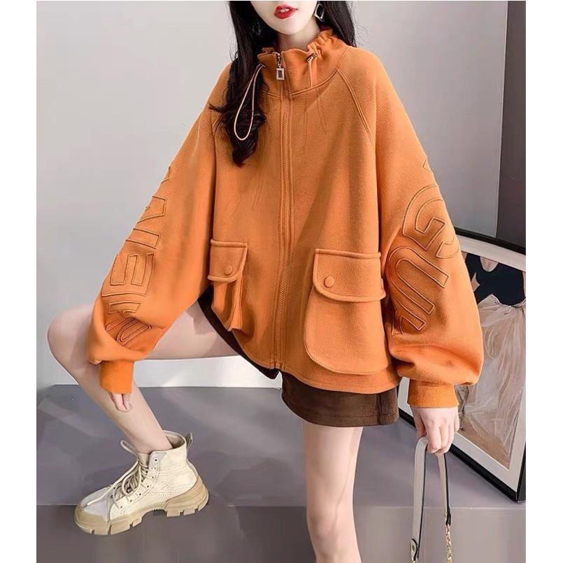 ÁO KHOÁC NỈ HODDIES NỮ FORM RỘNG CỰC XINH , HOT HÈ 2021 CHO CÁC BẠN