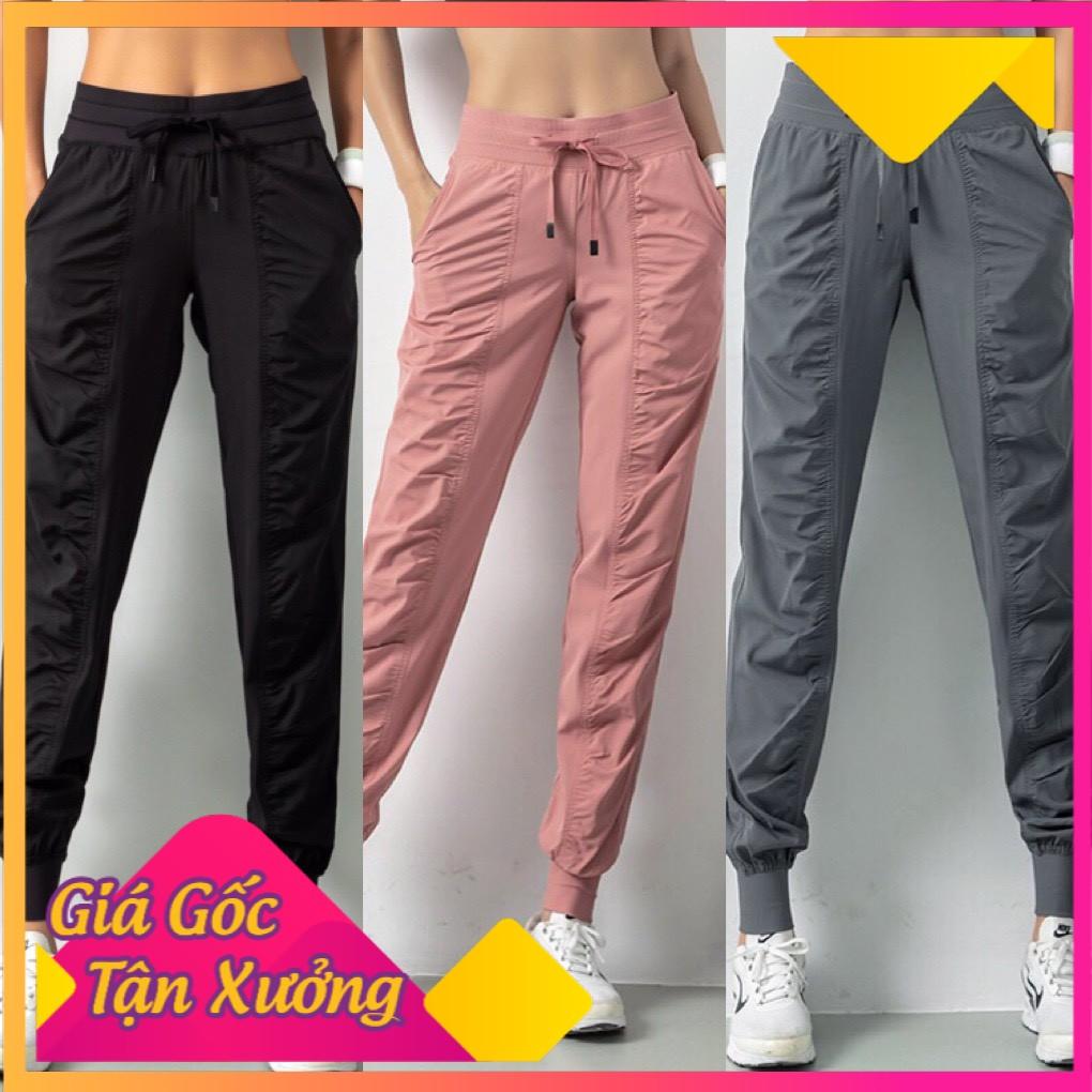 QUẦN JOGGER NỮ VẢI DÙ CAO CẤP BO CHÂN THỜI TRANG