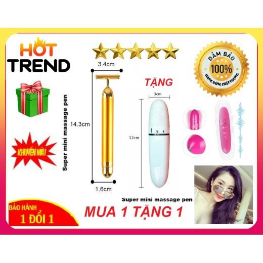 (Mua 1 Tặng 1) Bút Mát Xa Rung Cầm Tay Mát Xa Mát Mạnh T (Tặng Kèm Thêm 1 SP Ngẫu Nhiên) FMA1087