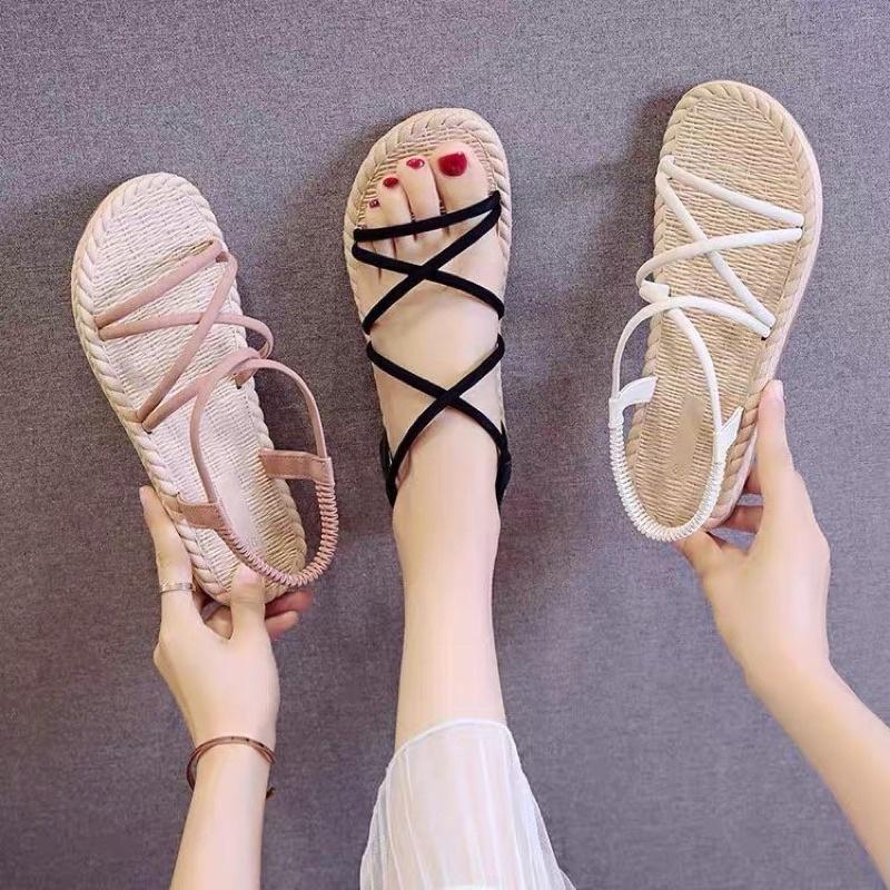 Giày sandal nhựa nữ đế giả cối đi mưa đi biển đi học cực xinh chống trơn trượt - GL003