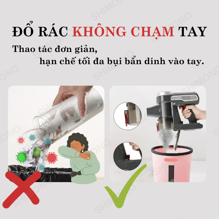 Hút bụi cầm tay SHIMONO SVC9 - Hàng chính hãng