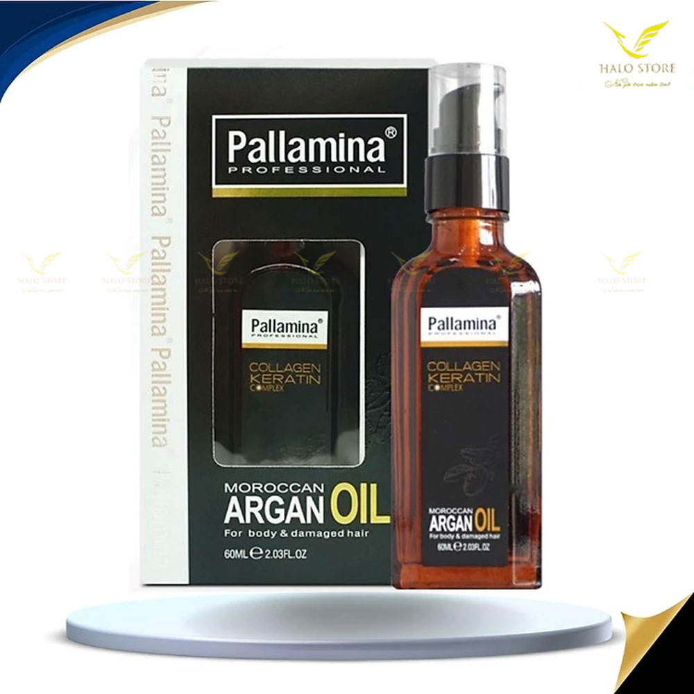 Tinh dầu Pallamina Moroccan Argan Oil Serum dưỡng bóng tóc cao cấp 60ml