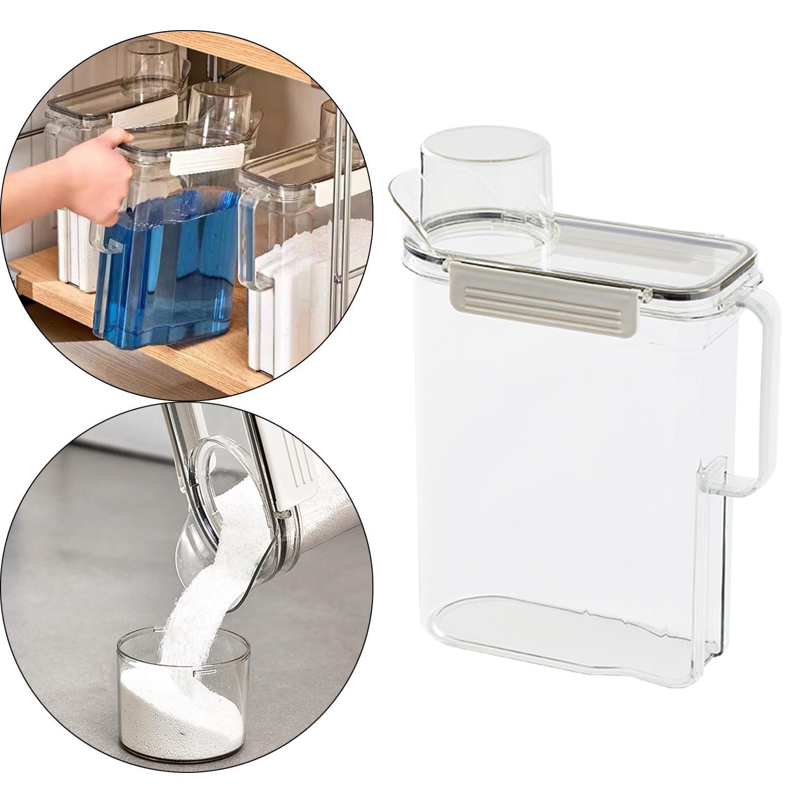 Laundry Storage Tin Box Large Rice Organizer White