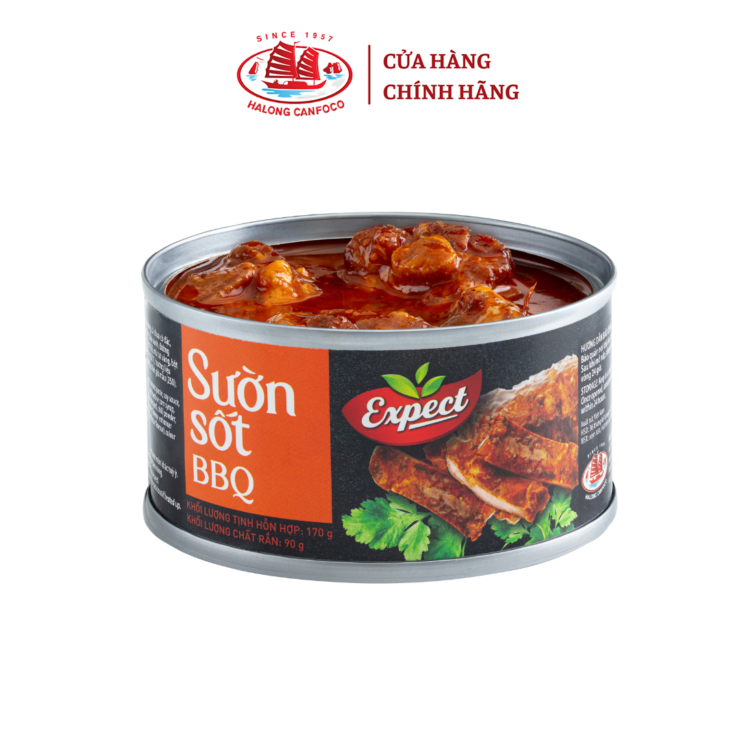 Sườn Sốt BBQ EXPECT 170g - Đồ Hộp Hạ Long