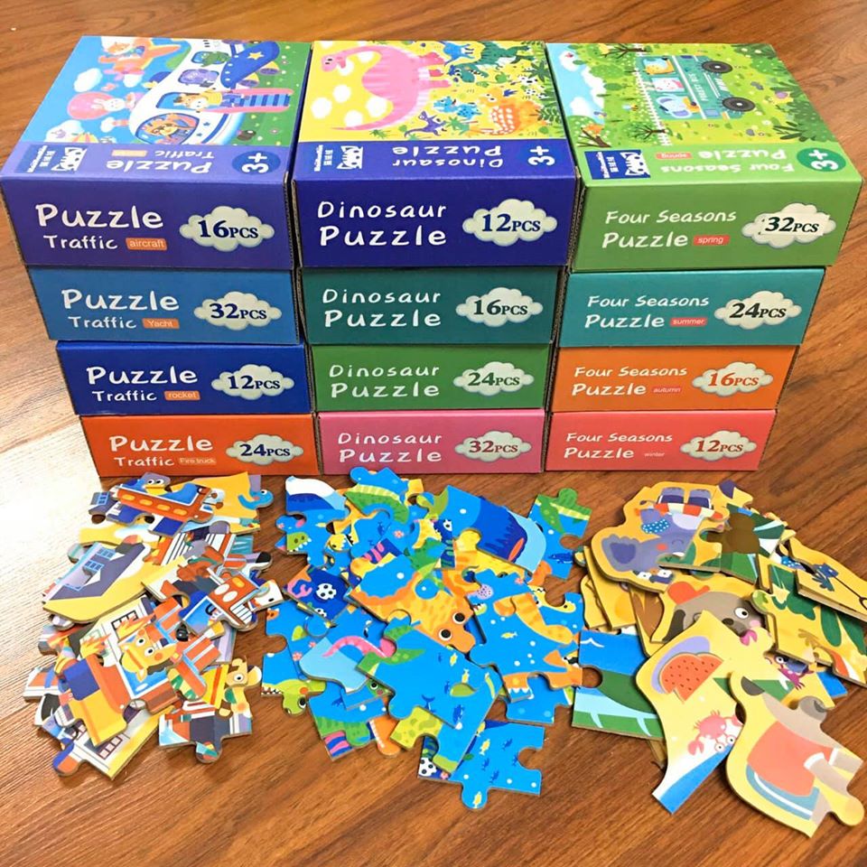 Bộ ghép hình Puzzle 4 cấp độ (giao ngẫu nhiên)