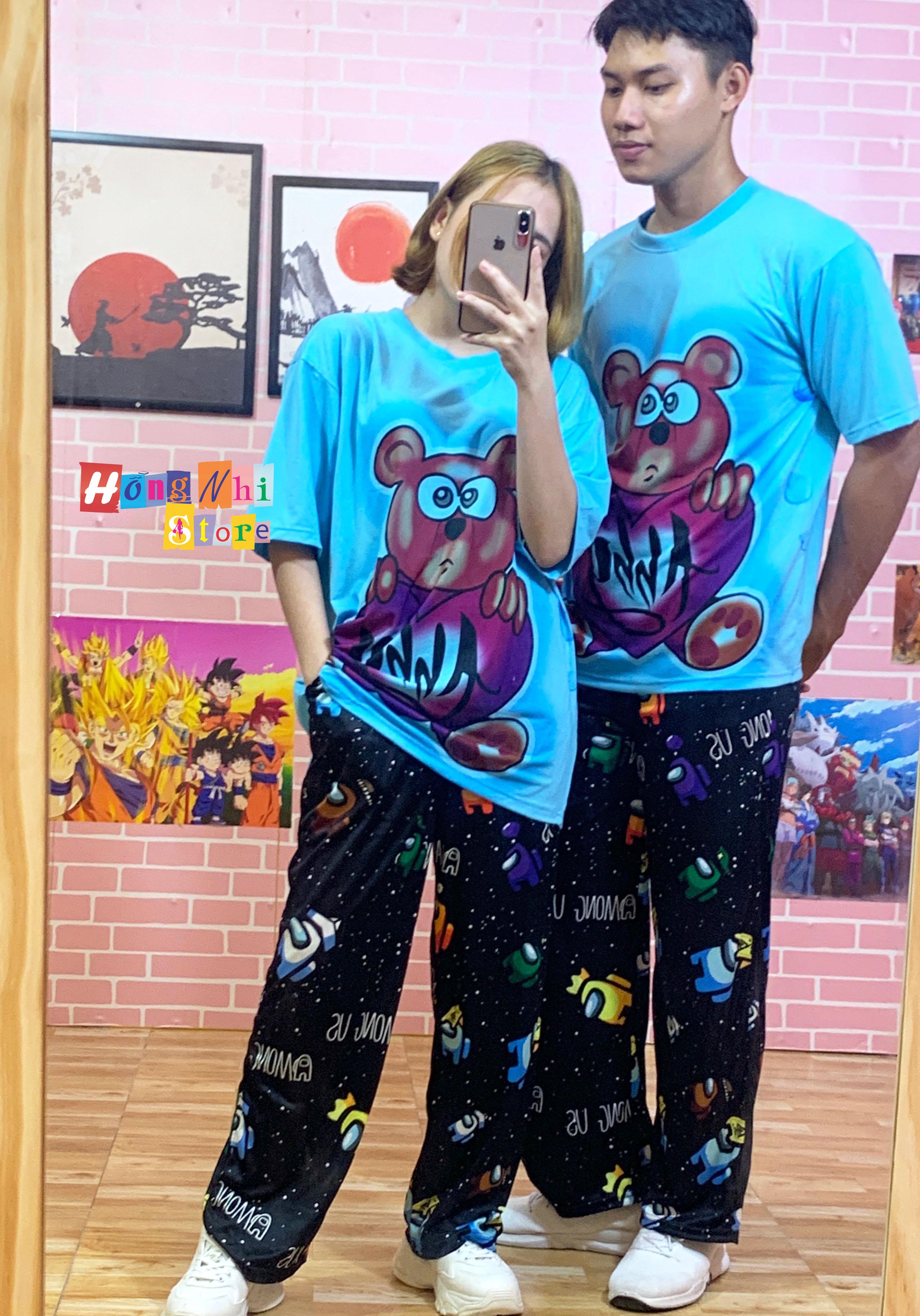 Quần Hoạt Hình Dài Ống Rộng Vũ Trụ AMONG US Cartoon Pant V2 Oversize Ulzzang Unisex - MM