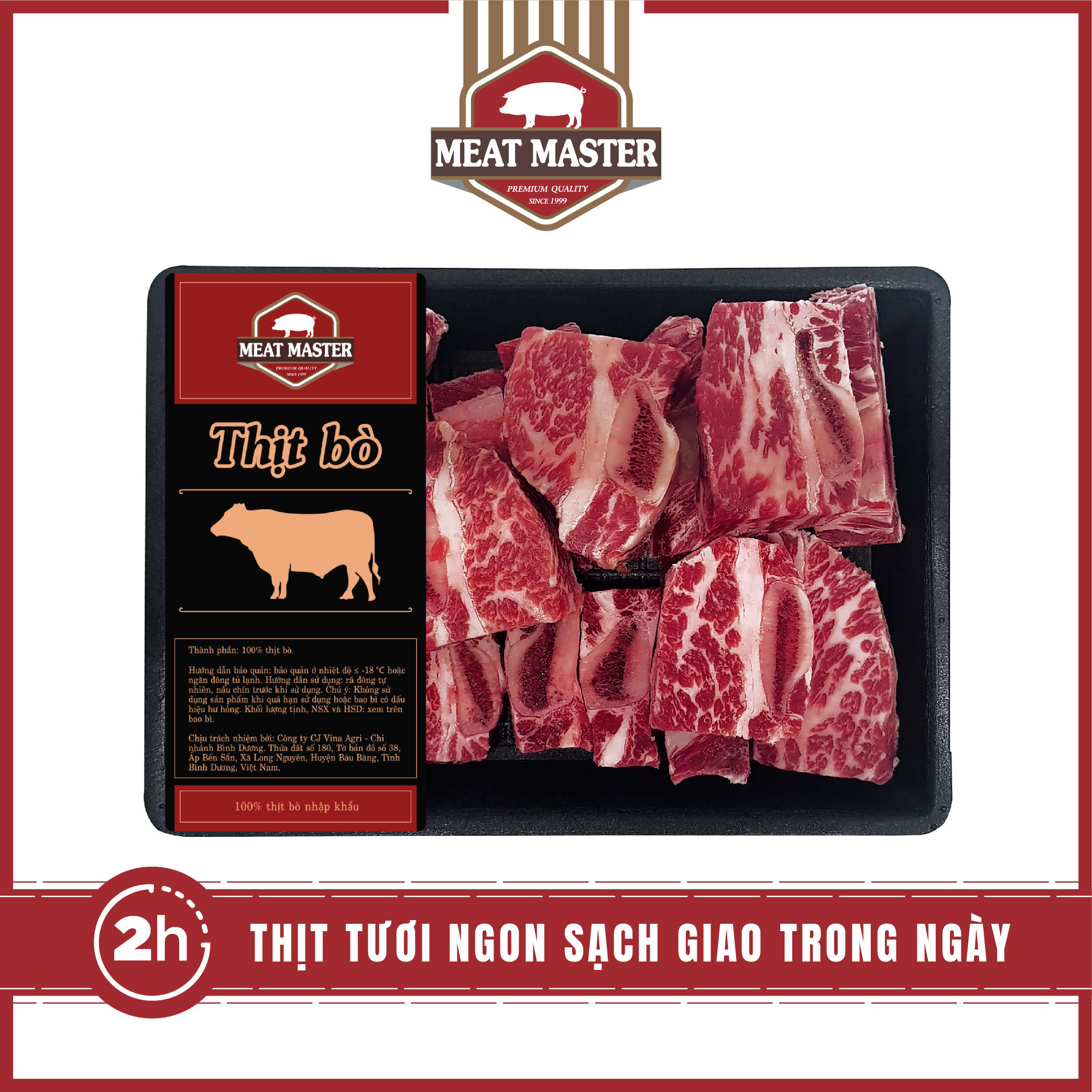 Sườn bò có xương Meat Master ( 400 G ) - Giao nhanh