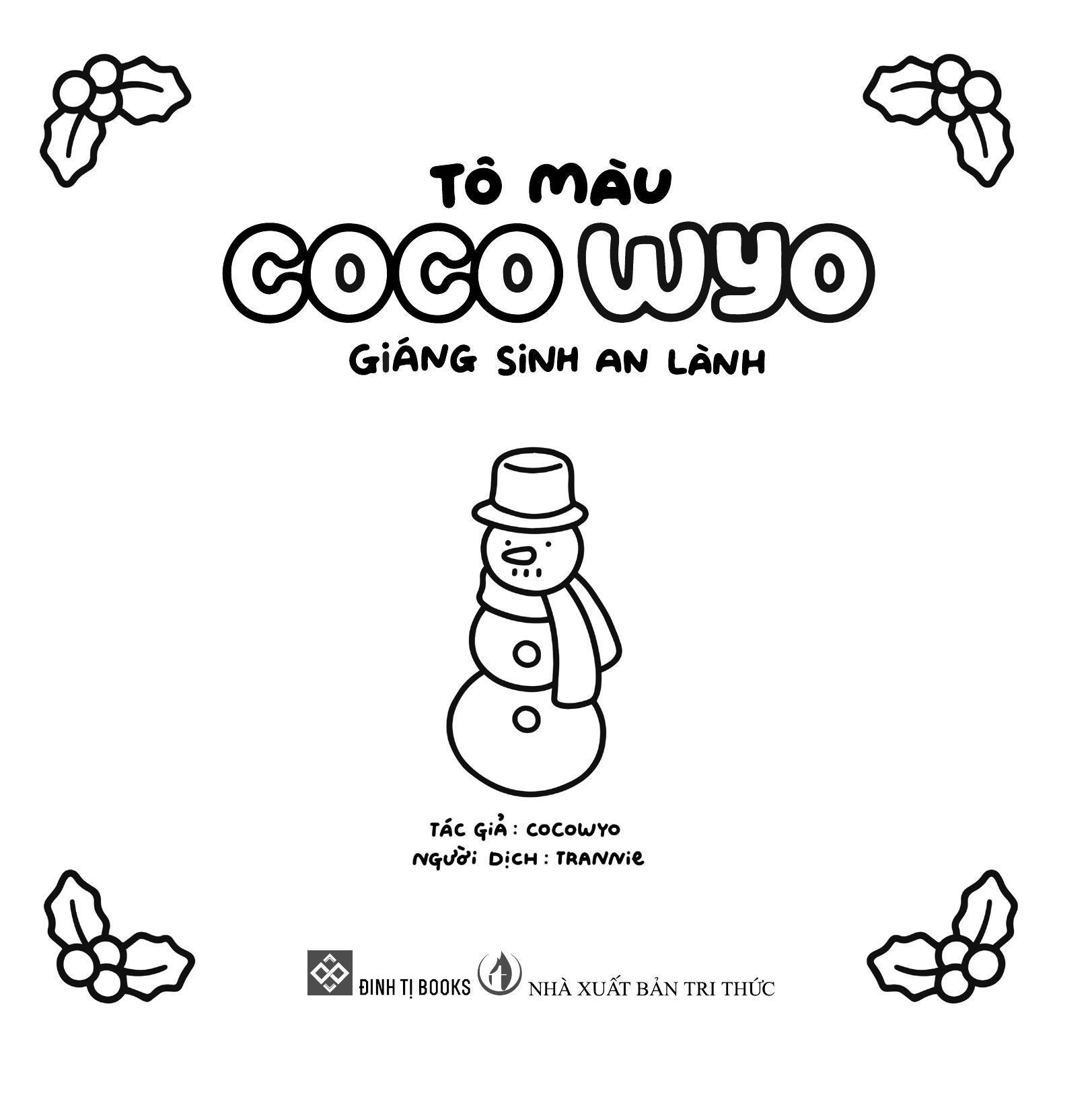 Sách - Tô Màu Coco Wyo - Giáng Sinh An Lành