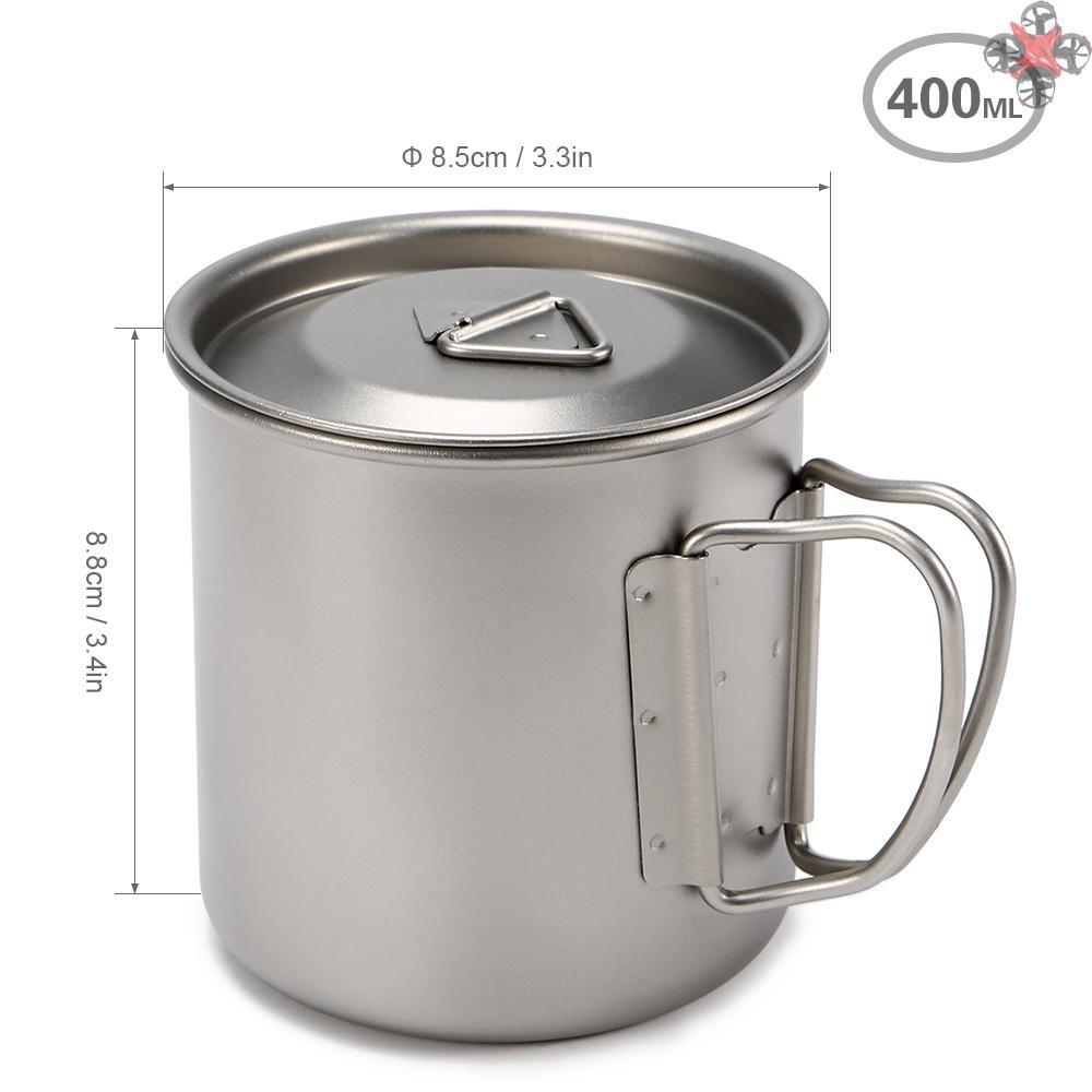 Cốc Titan Siêu Nhẹ Có Tay Cầm Tiện Lợi 300ml / 400ml / 450ml / 750ml