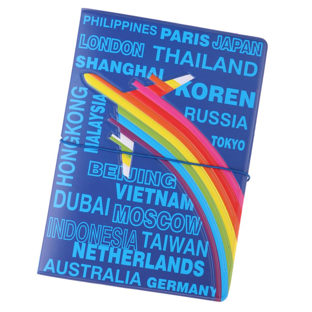 Waterproof 3D PVC Cool Cartoon Passport Holder Men Women Travel Wallet Card Case Cover