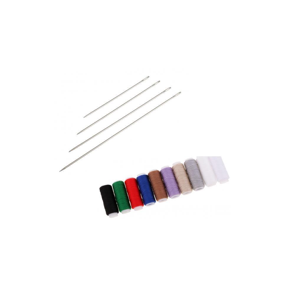 4 Assorted Sizes Hand Sewing Needles For Easy Threading Darning Binding Bank Voucher