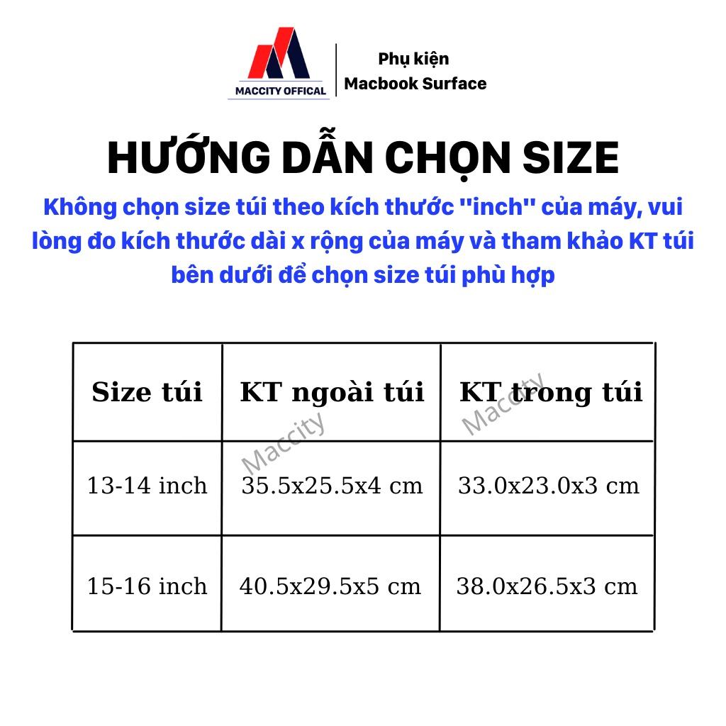 Túi đựng laptop, macbook, surface chống sốc KINMAC-Túi chống sốc, chống nước-size 13-16inch