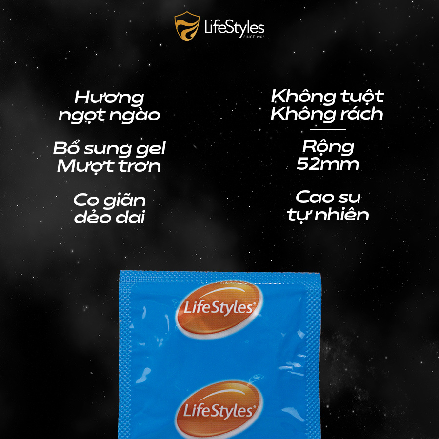 Combo Mỏng Thơm - Bao cao su Lifestyles Zero; Mixed Berry+SKYN Elite+Gel bôi trơn Warm Lovin'+Bọt vệ sinh Oriss+Váy ngủ