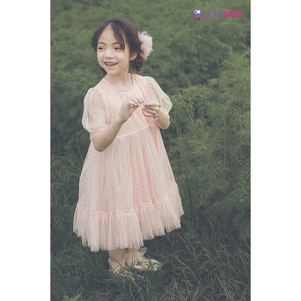 Váy công chúa hồng cộc tay GMG21DR01101 - Lovekids