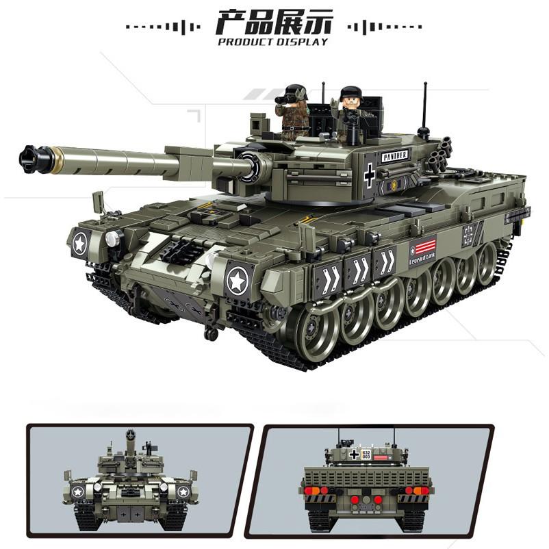 Đồ chơi Lắp ráp Xe Tăng Đức Leopard 2 - Panlos 632003 Tank German Leopard - Xếp hình thông minh - Đồ chơi trí tuệ