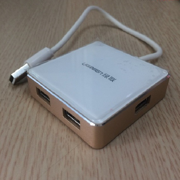 Bộ chia USB 2.0 ra 4 cổng dài 20cm chính hãng Ugreen 20796 (Gold) _ Hàng Chính Hãng