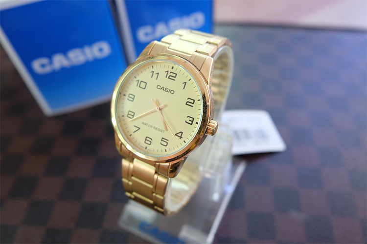 Đồng Hồ Nam Dây Thép Casio MTP-V001G-9BUDF