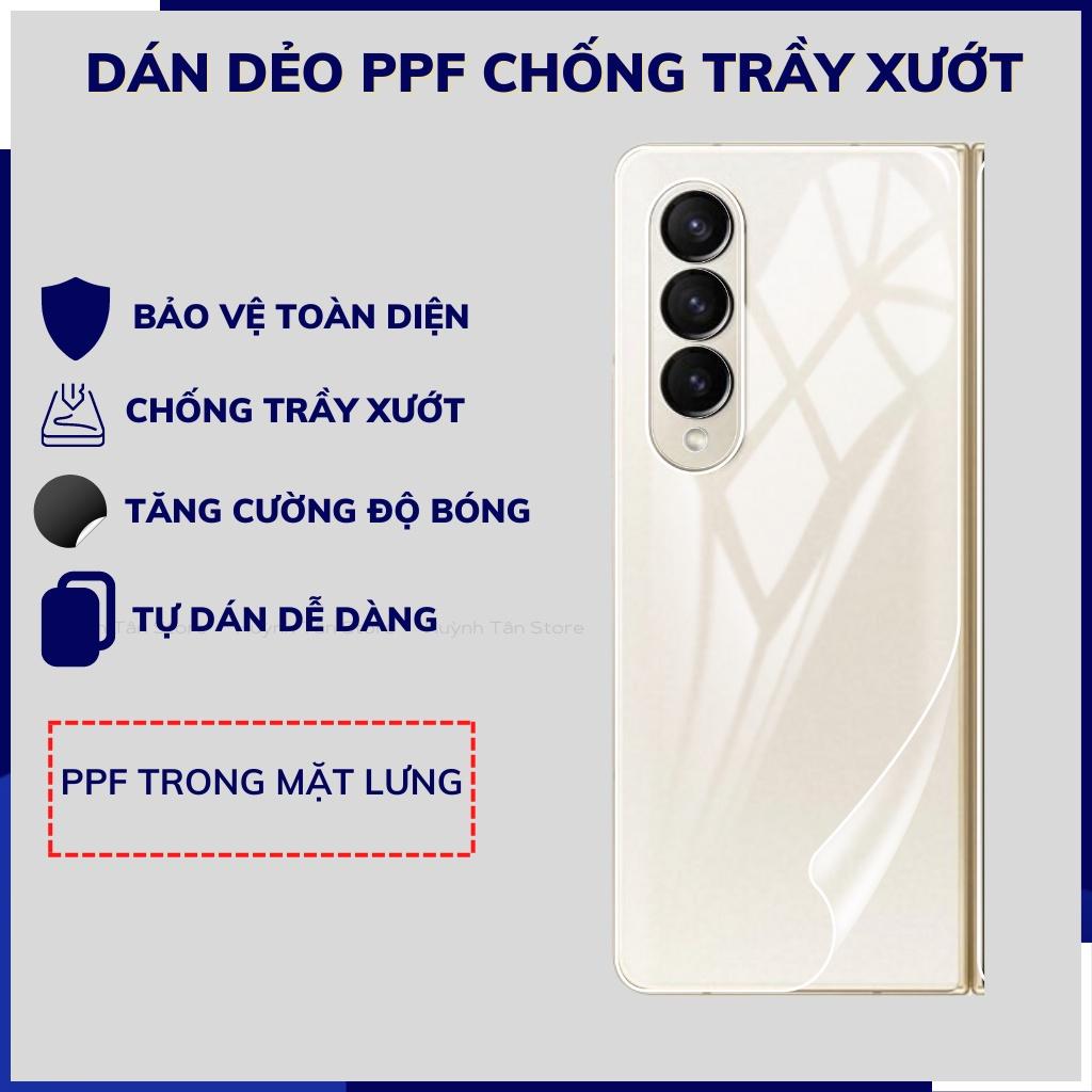 Dán màn hình cho Samsung Galaxy Z Fold 6 / Z Fold 5 / Z Fold 4 / Z Fold 3 / Z Flip6 / Z Flip 5 / Z Flip 4 / Z Flip 3 dẻo PPF trong suốt - Hàng chính hãng