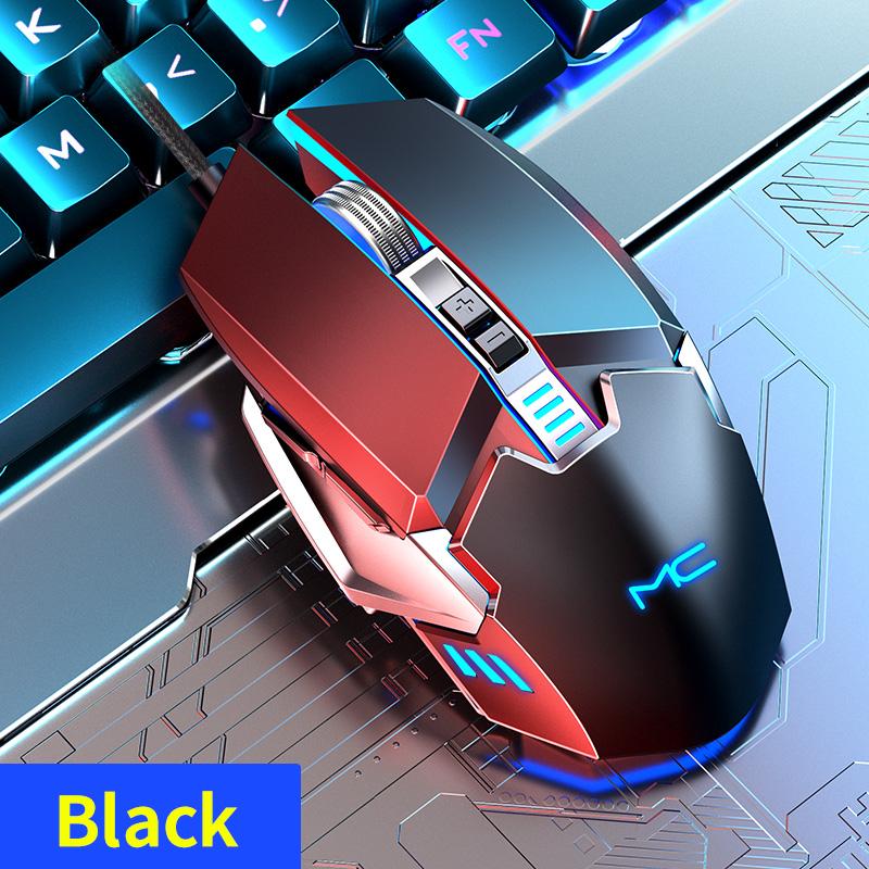 MC MS329 2400DPI Có Dây Cơ Chơi Game Chuột Văn Phòng USB Máy Tính Biến 4 Màu Chiếu Sáng Hiệu Quả