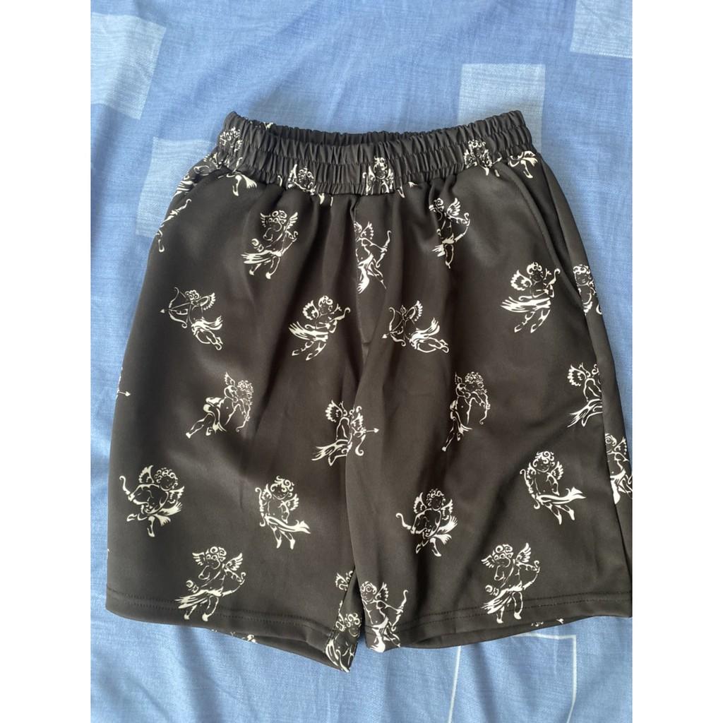 Quần short đùi BOBUI thề thao unisex họa tiết thiên thần baby chất thun siêu co giãn - ẢNH THẬT CUỐI FEEDBACK CỦA KHÁCH