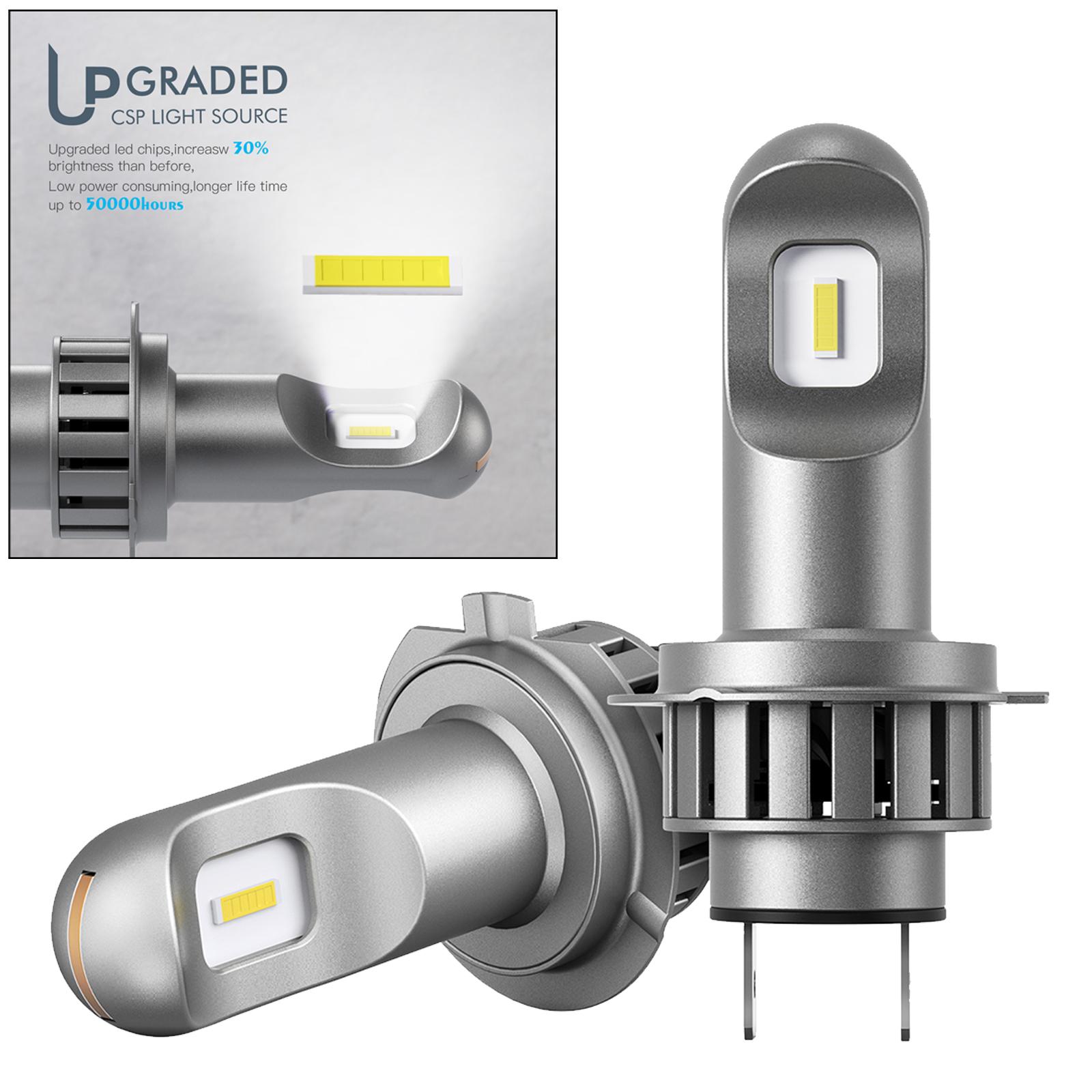 2x H7 LED Bulb Headlights Conversion Kit 50W 6000k Waterproof