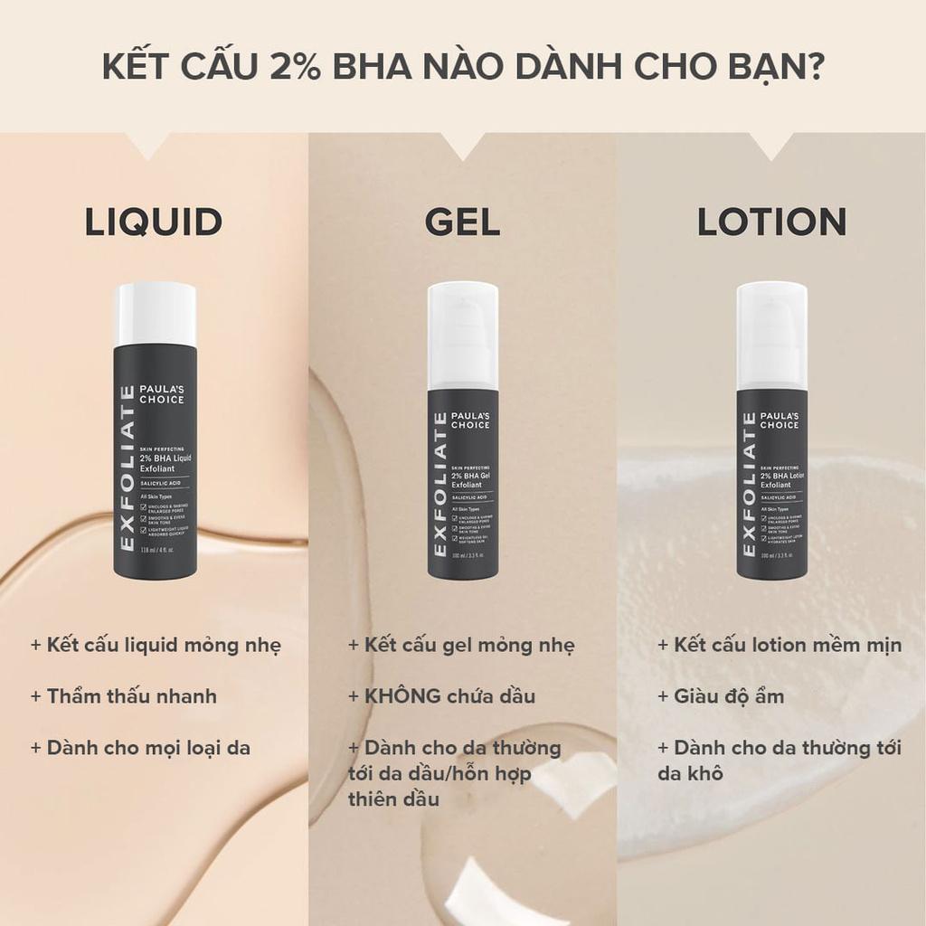 Tẩy Tế Bào Chết Dành Cho Da Khô Paula's Choice Skin Perfecting 2% BHA Lotion Exfoliant 100ml (Mã 2051)