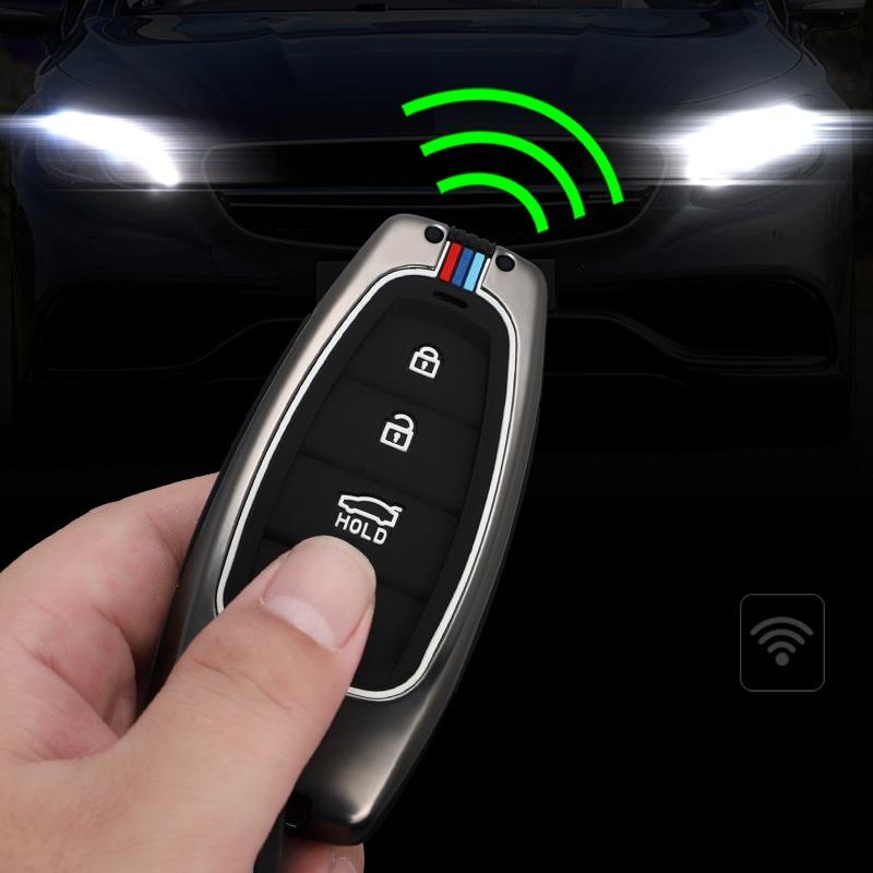 Ốp Chìa Khóa Xe Accent 2021 - 2023, Elantra 22-23 Hợp Kim Cao Cấp