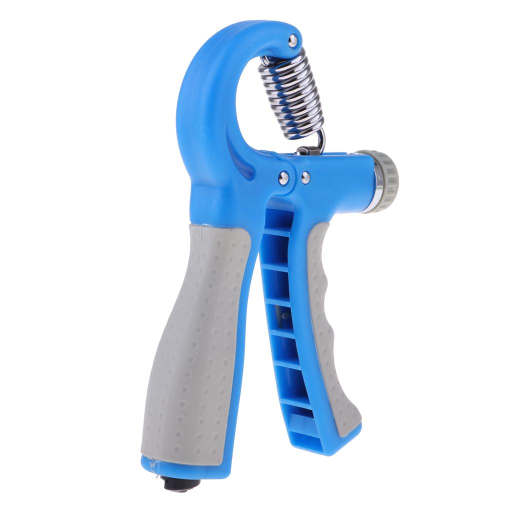 Adjustable Hand Grip Strengthener Exerciser Forearm Gripper    Blue