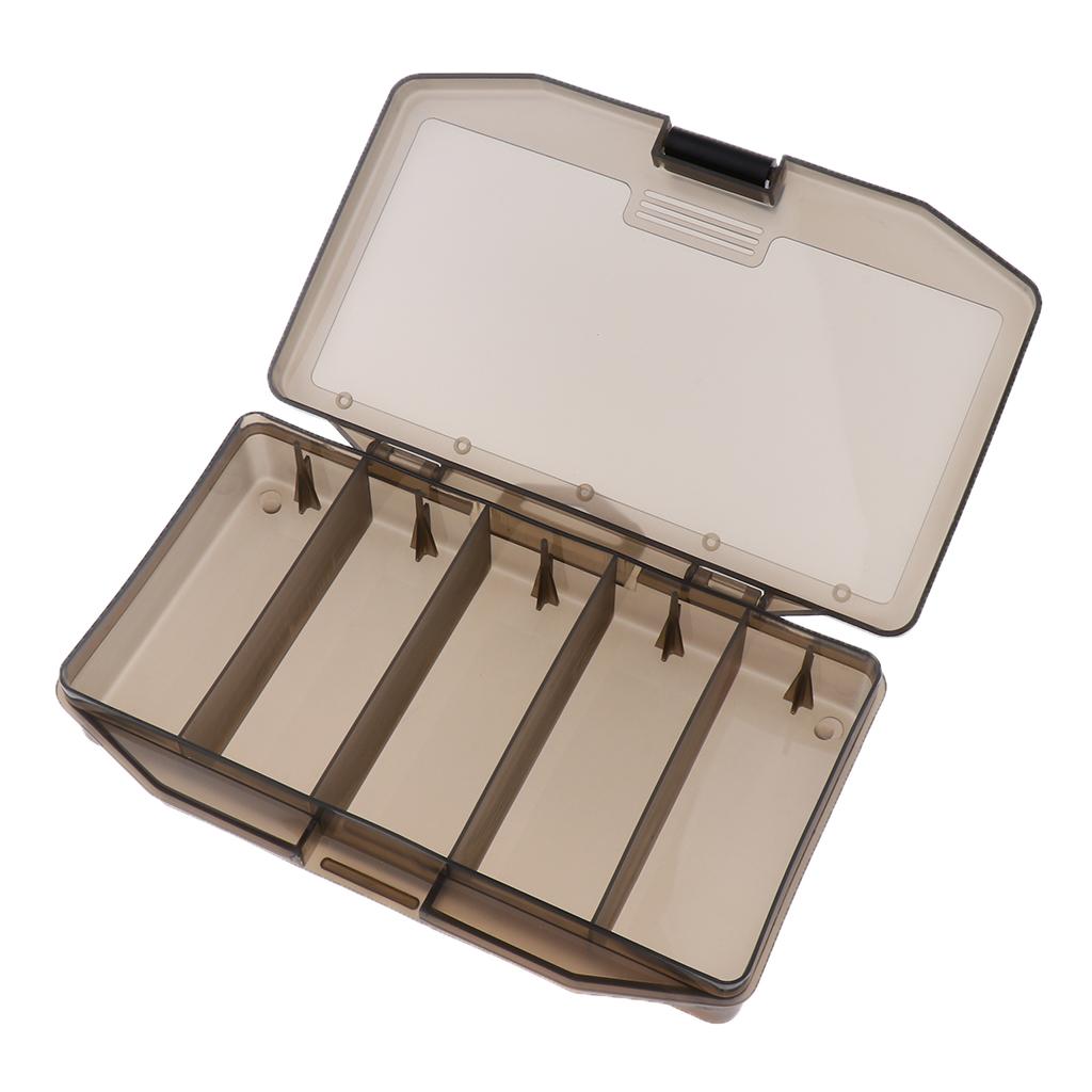 Fishing Gear Lures Hooks Box Anti-UV Accessories Tackle Buckle Cases With 5 Compartments