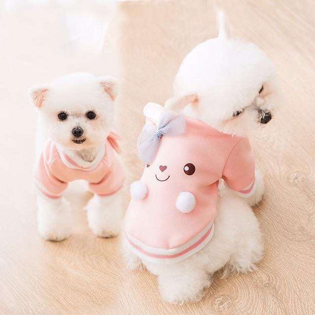 Áo nỉ thỏ hồng xinh xắn cho chó mèo