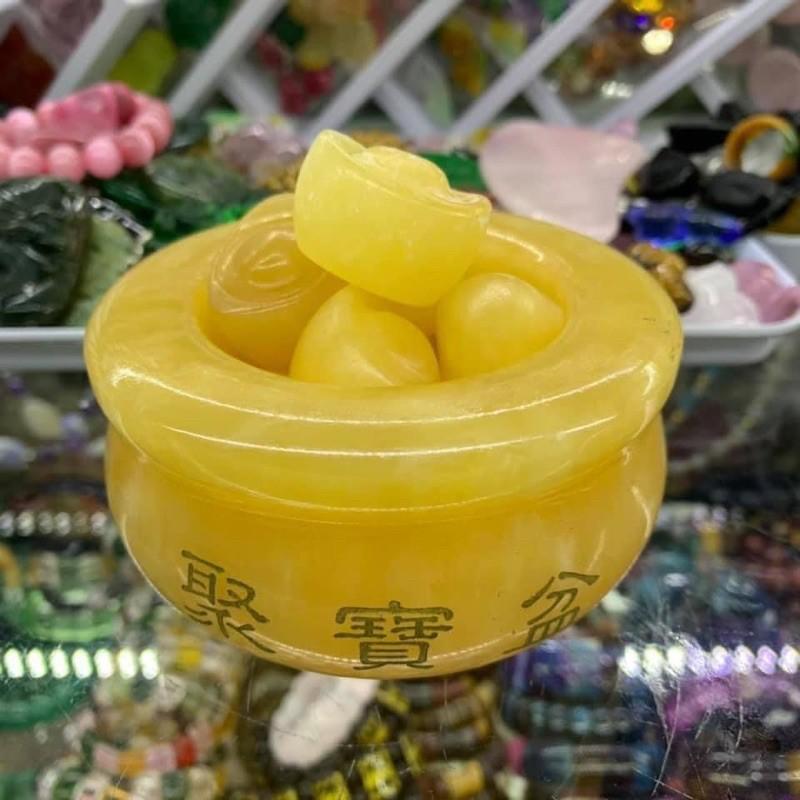 Bát Vàng Tài Lộc Đá Ngọc Hoàng Long