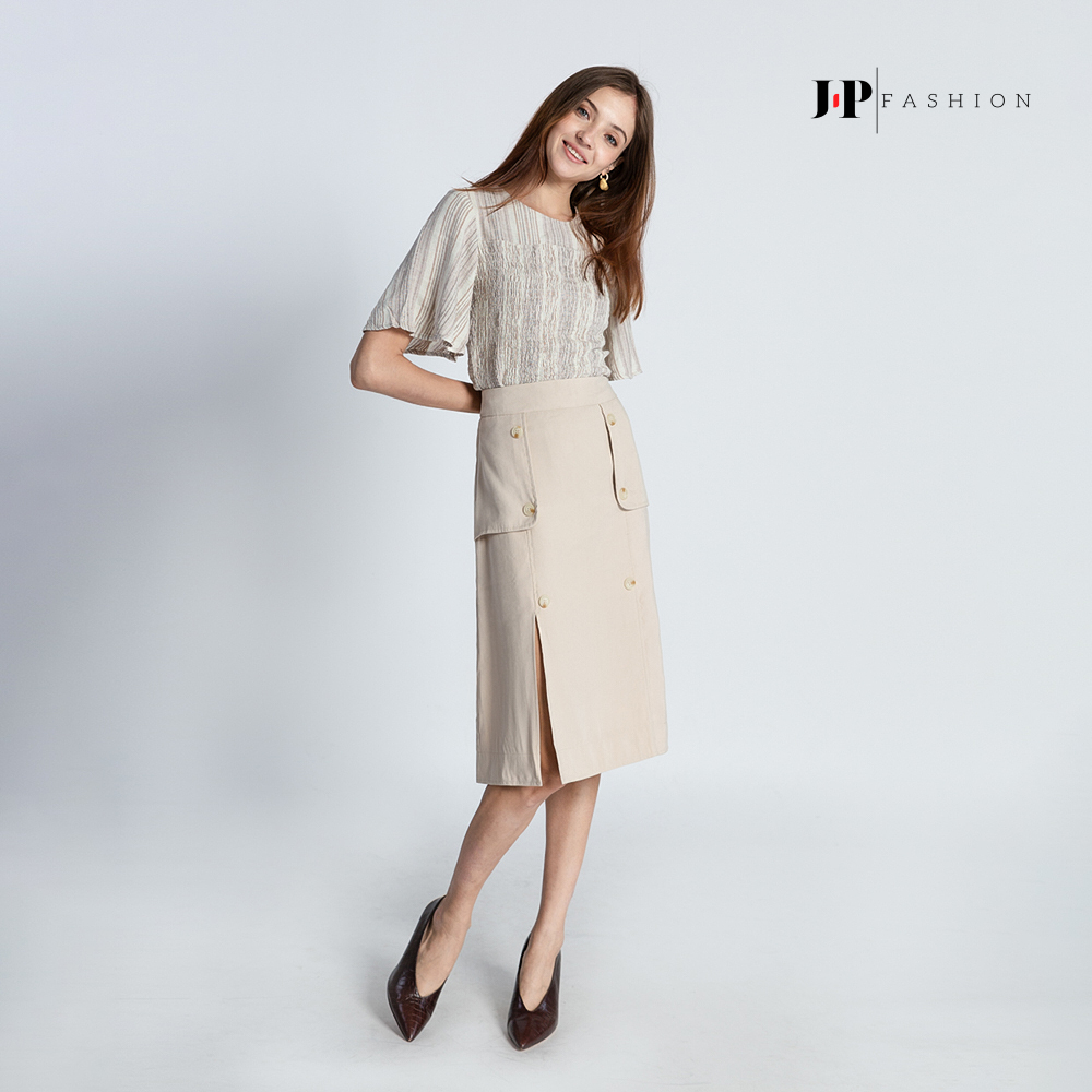 Áo sơ mi nữ họa tiết kẻ sọc J-P Fashion 10605929