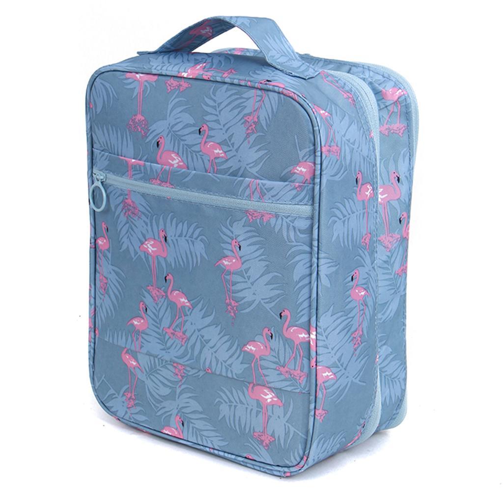 Portable Waterproof Shoe Storage Bag Zippered Travel Organizer