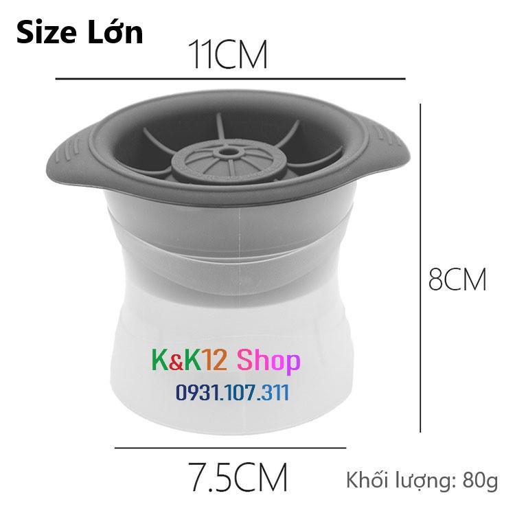 Khay làm đá silicon 24 ngăn có nắp đậy. Khay đá silicon hình tròn, vuông, trái tim, ngôi sao