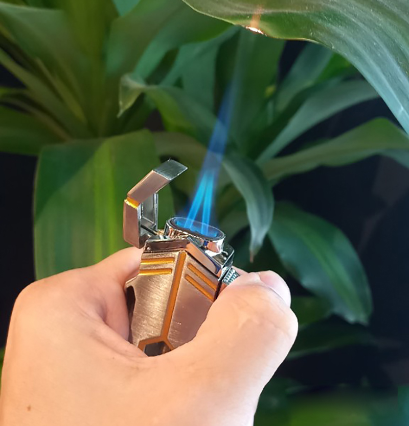 Vỏ Hột Quẹt Bật Lửa Gas  COB-160 Khò 2 Tia Mạnh Mẽ Nhìn Rõ Lượng Gas - Nhiều Màu