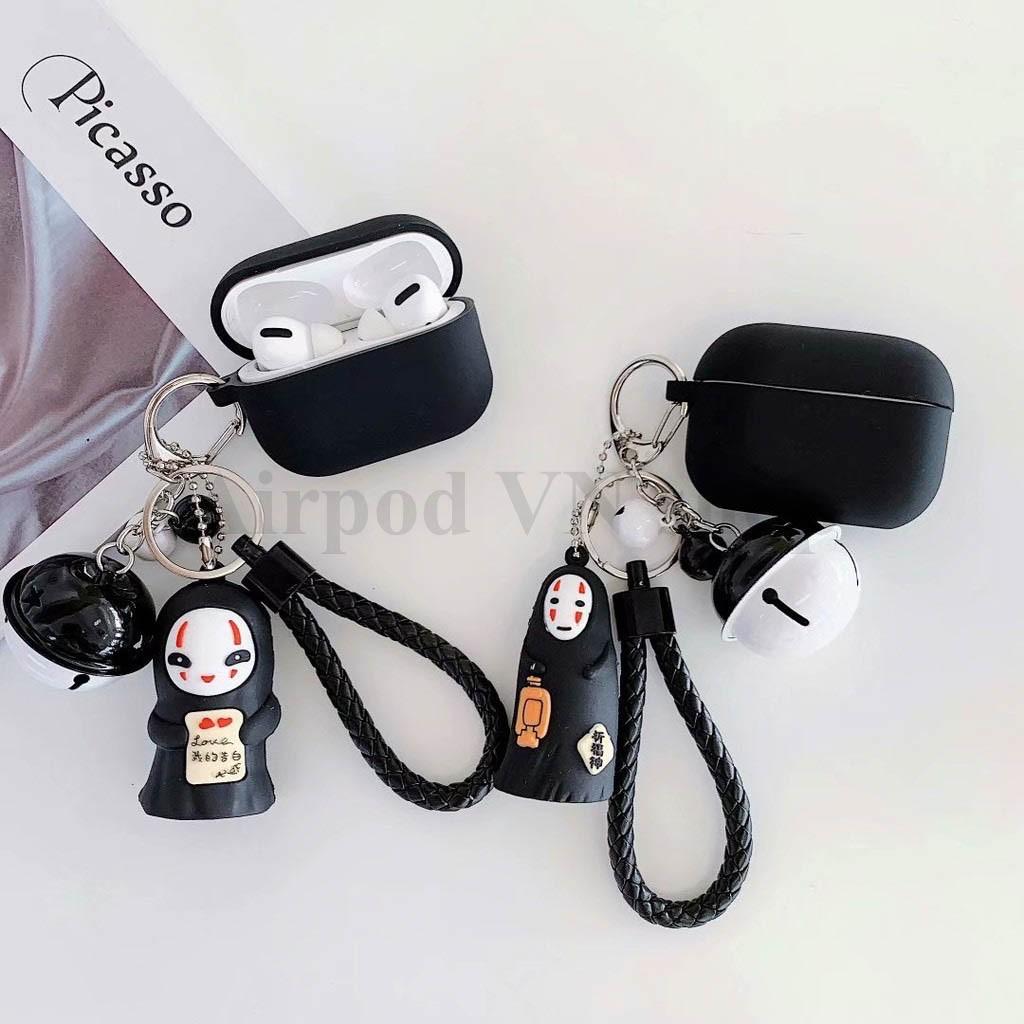 Bao Case Ốp dành cho airpod pro vô diện kèm móc chuông silicon 3D cao cấp