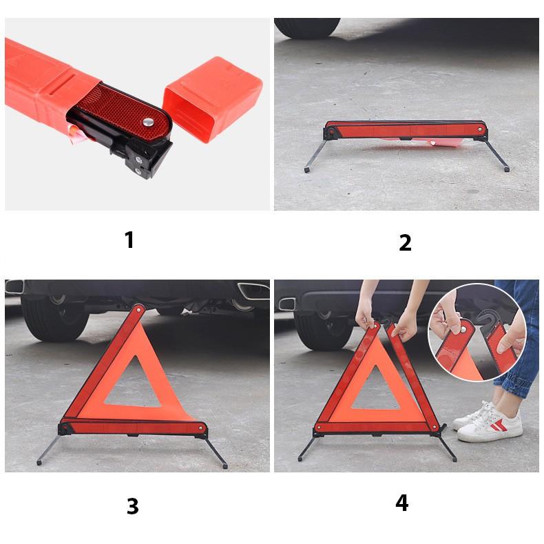 Biển Cảnh Báo Nguy Hiểm Tam Giác Phản Quang Cho Xe Hơi