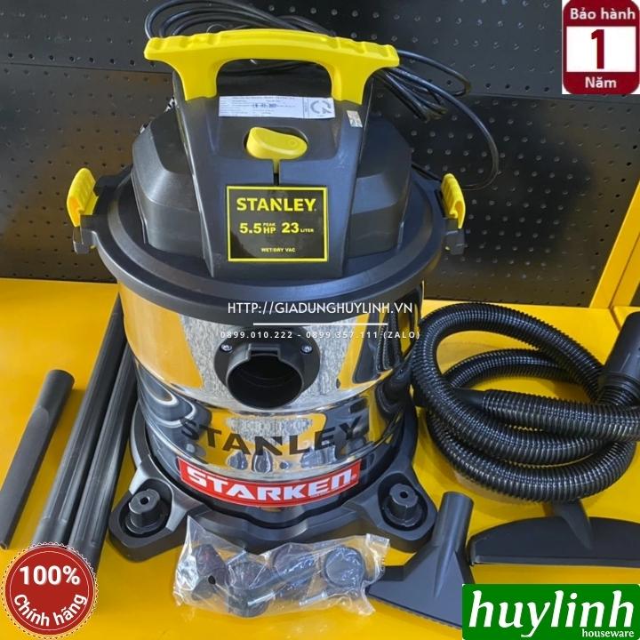 Máy hút bụi 3 chức năng Stanley SL19417-6A - Dung tích 23 lít - Công suất 4000W [5.5HP] - Hút bụi khô ướt và thổi bụi - Hàng chính hãng