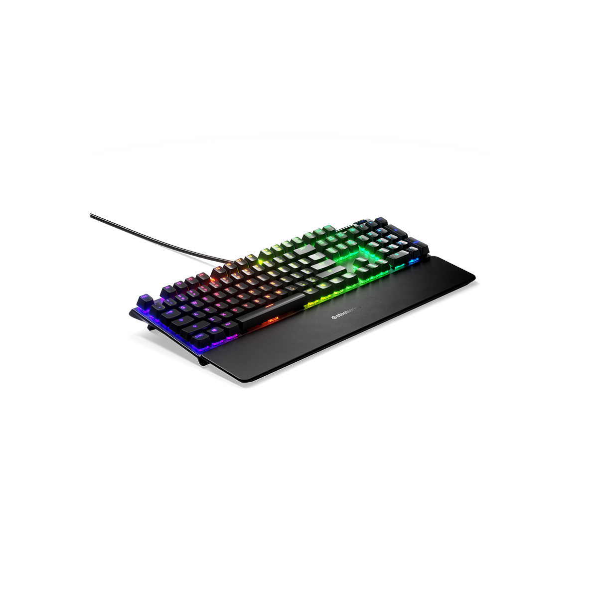 Bàn phím gaming có dây kê tay SteelSeries Apex Pro màu đen, Led RGB, 100 triệu clicks, màn hình Oled, app tùy chỉnh, Hàng chính hãng, Bảo hành 12 tháng