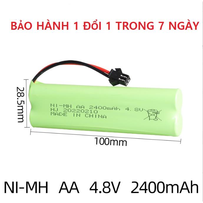 Pin 4.8v 2400mah NiMH xếp dài 2+2 xe điều khiển từ xa sạc lại nhiều lần