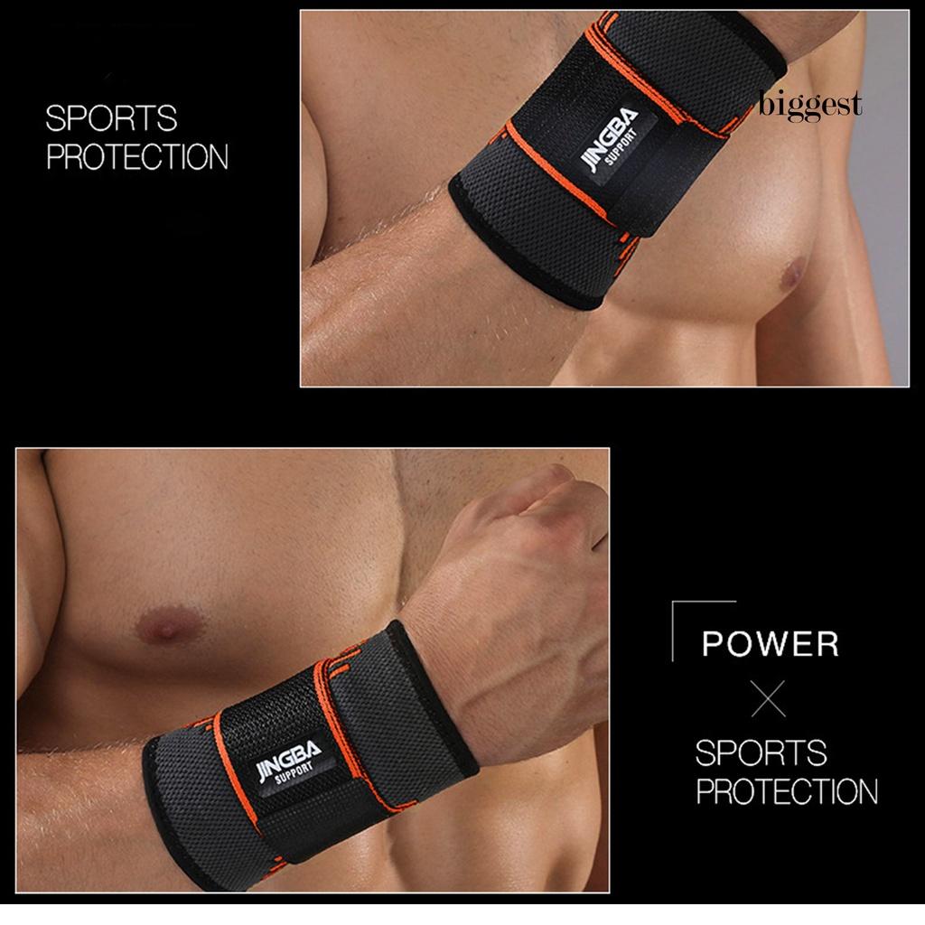 (Hàng Mới Về) 1 Đai Quấn Khuỷu Tay Hỗ Trợ Tập Gym Bằng Nylon Co Giãn Thoáng Khí Chống Mài Mòn