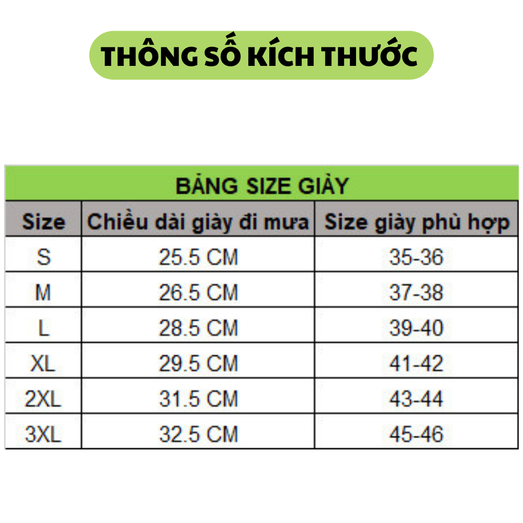 Bao Giày Đi Mưa - Áo Mưa Bọc Giày Dép Thời Trang Bằng Cao Su Khô Ráo Dù Mưa Bão