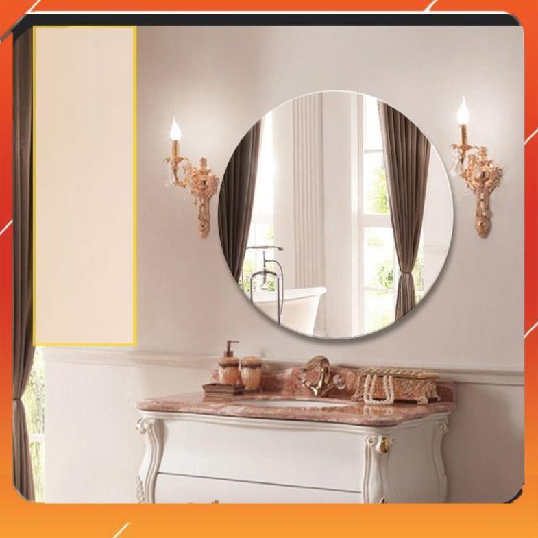 gương tròn soi nhà tắm bàn trang điểm treo tường kích thước tròn 40cm - guonghoangkim mirror D40