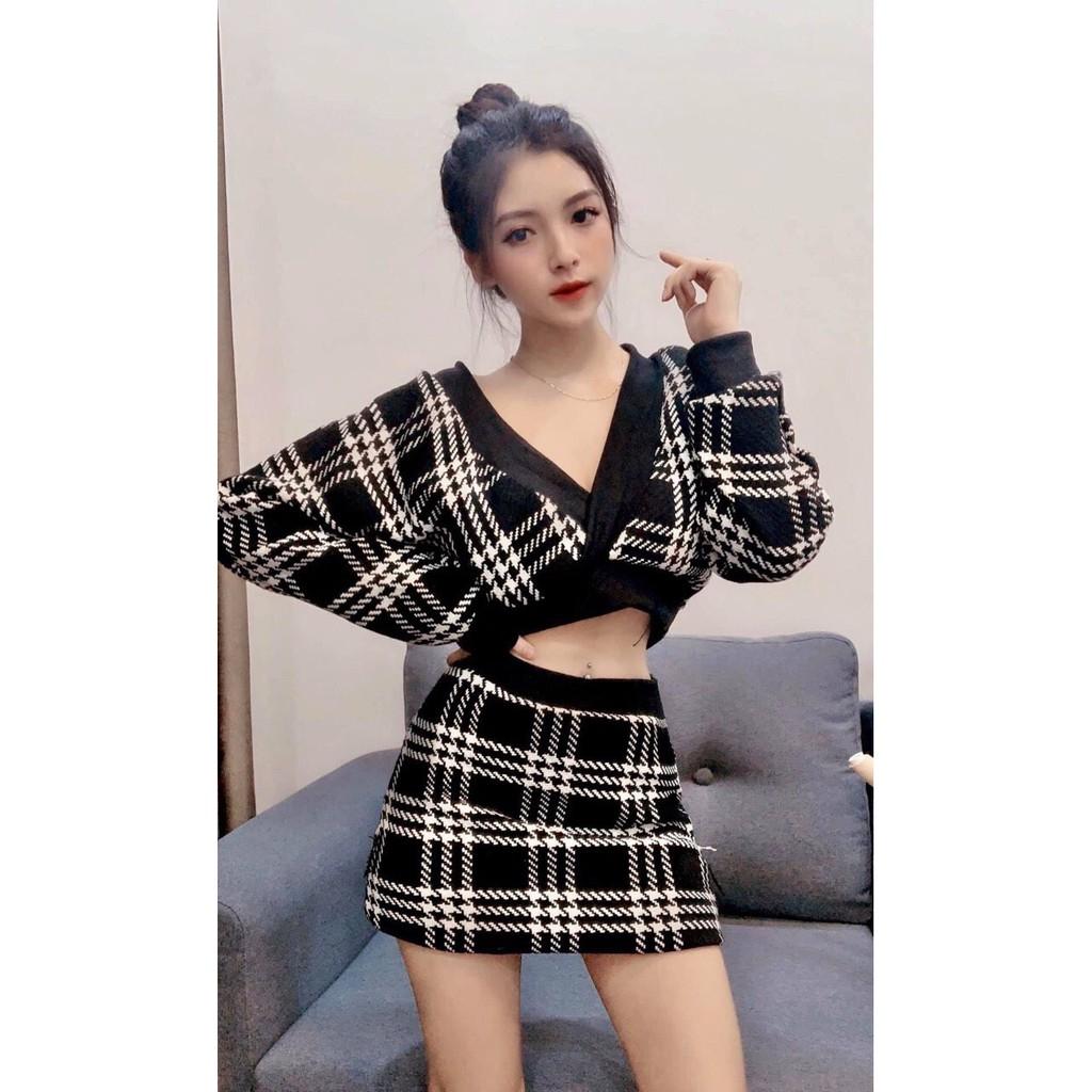 SET VÁY SỌC CARO CỰC CÁ TÍNH CỰC HOT
