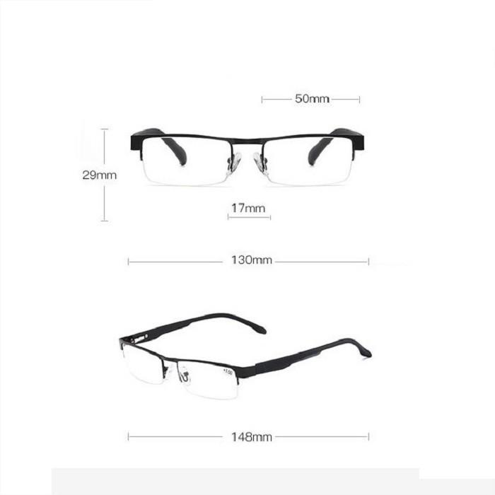 Kính lão thị viễn thị nửa viền kiểu dáng thể thao thanh lịch nam nữ cao cấp sẵn độ LOẠI 1 cực bền KVT81UNIQUI