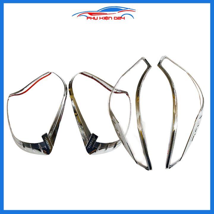 Ốp viền đèn pha hậu mạ crom Fadil 2019-2020-2021-2022 chống trầy trang trí bảo vệ xe