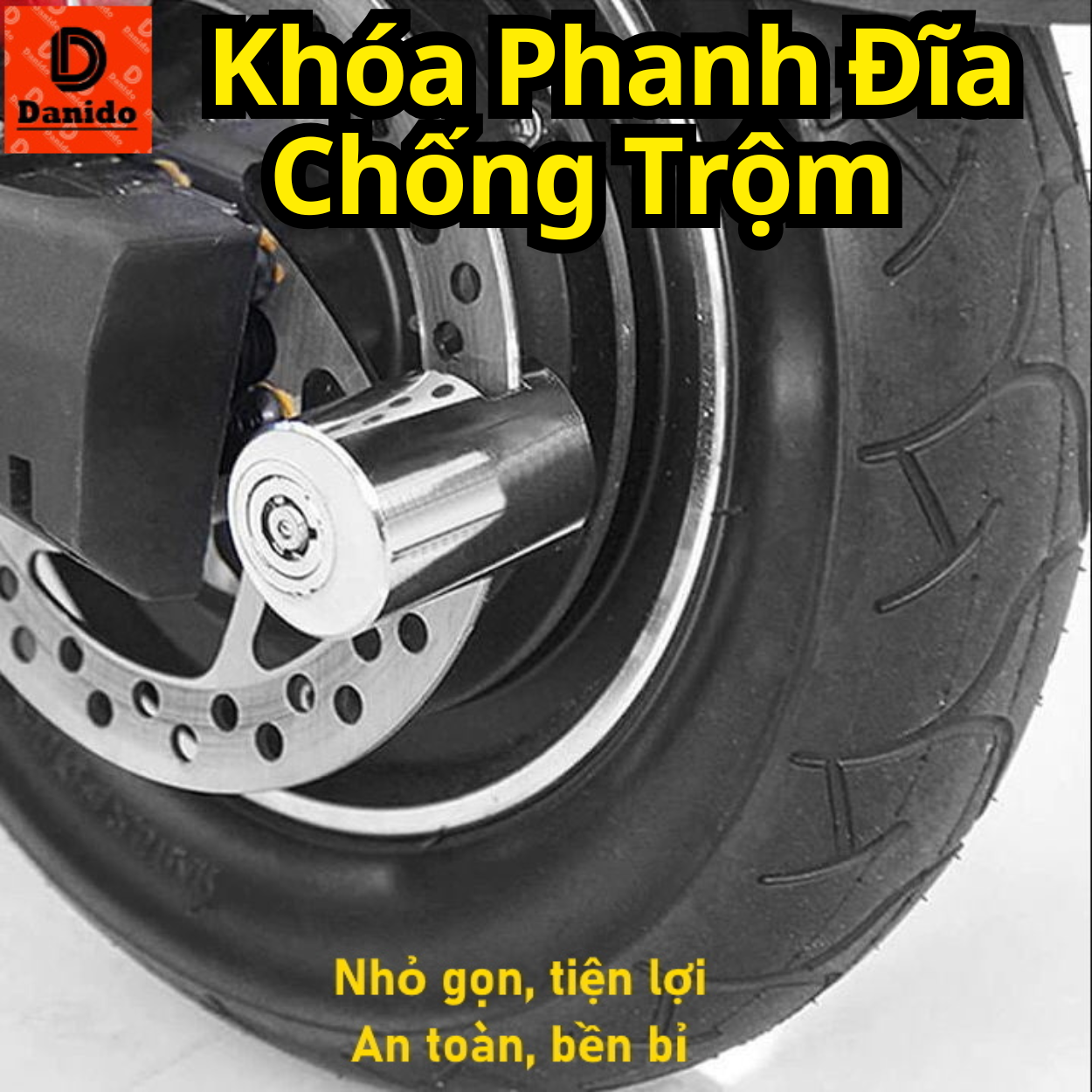 [CHỌN LOẠI KHÓA] Khóa Mã Số Chữ U Mini 4 Số Chống Trộm – Khóa Phanh Đĩa Xe Máy Chống Cắt, Thép Nguyên Khối Hiệu Quả D Danido