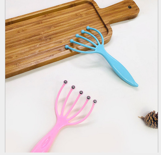 Dụng cụ massage đầu lăn bi giúp thư giãn xã stress, Cây lăn mát xa da đầu cầm tay siêu tiện dụng- GD473-Massage-DauBi