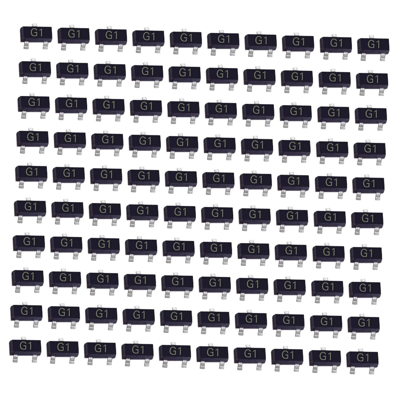 100 Pieces SMD Transistors MMBT5551LT1G for Audio Video Repair Circuit Board